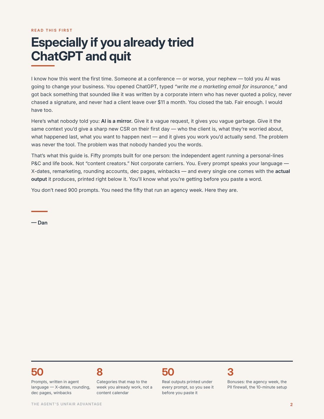Read this first- page 2 of the guide