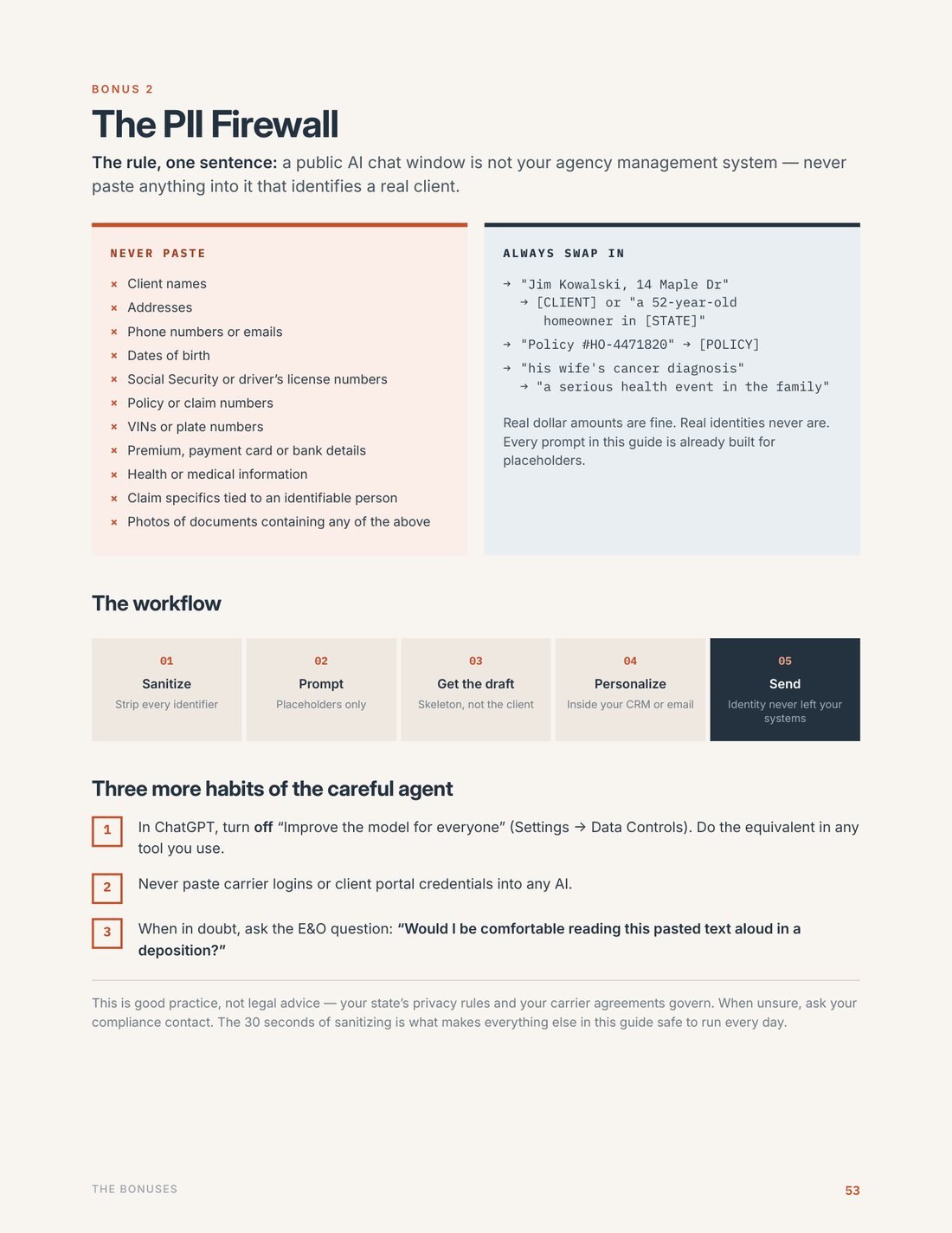 Bonus 3 — The PII Firewall